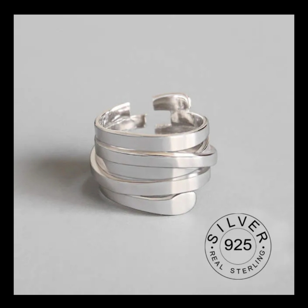 New, Wrapped Silver Ring